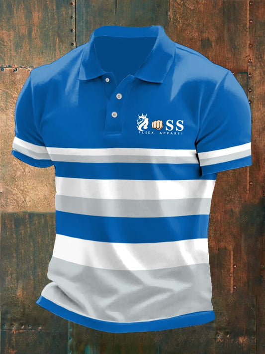 Lässiges Poloshirt mit Kontrastdruck für Herren