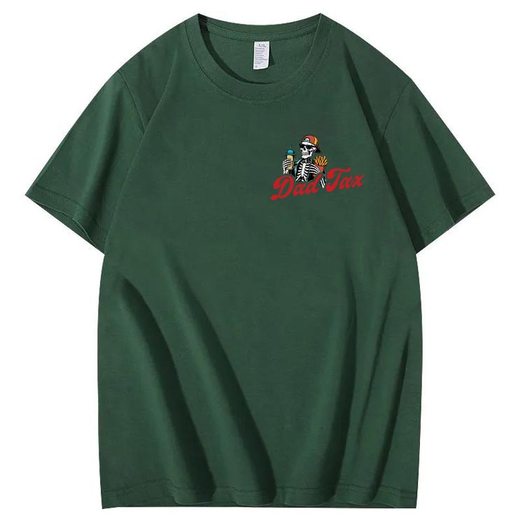 Dad Tax Pattern Print Cotton T-Shirt