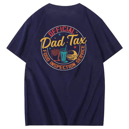 Official Dad Tax Pattern Print 100%Cotton T-Shirt
