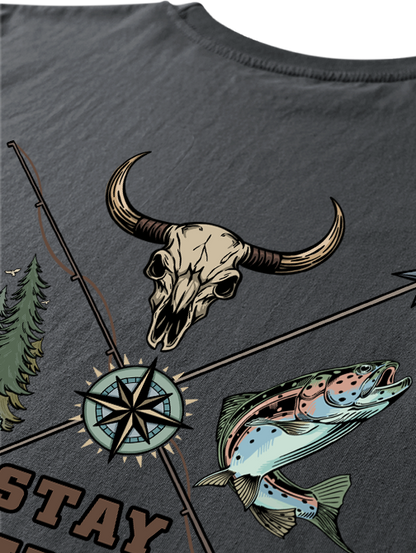 Stay Wild Embrace Adventure Unisex Classic Cotton Tee