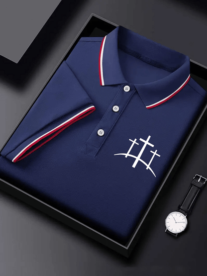Men's Faith Print Polo Shirt