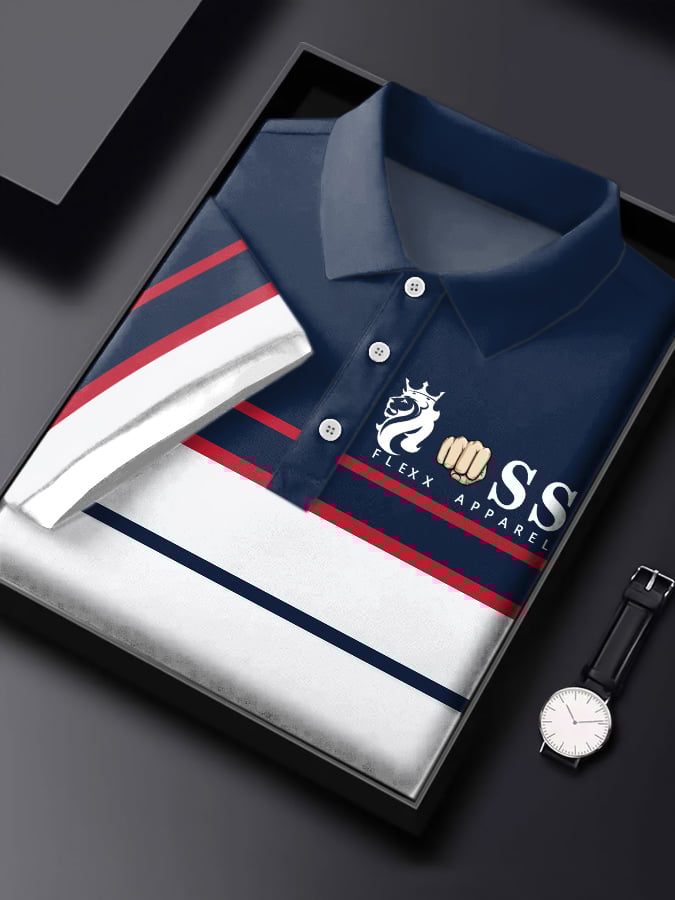 Lässiges Poloshirt für Herren mit Buchstabendruck
