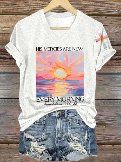 Women's His Mercies Are New Every Morning Feeling T-Shirt