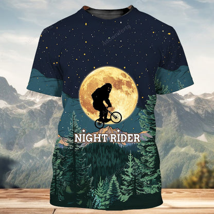 Bigfoot Night Rider All Over Print Shirt