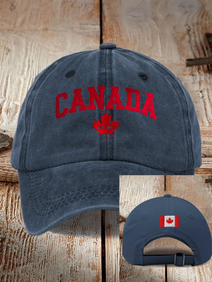 Unisex Canada 1867 Print Baseball Cap