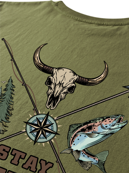 Stay Wild Embrace Adventure Unisex Classic Cotton Tee