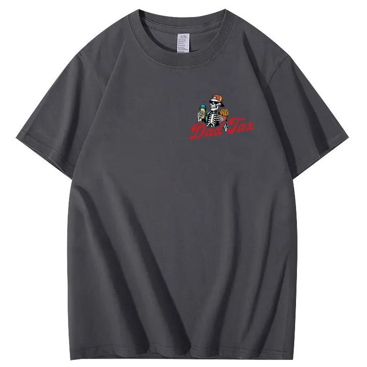 Dad Tax Pattern Print Cotton T-Shirt