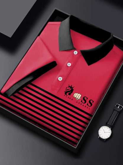 Lässiges Poloshirt für Herren mit Buchstabendruck