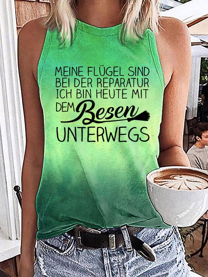 "Meine Flügel sind bei der Reparatur ..."Tank Top