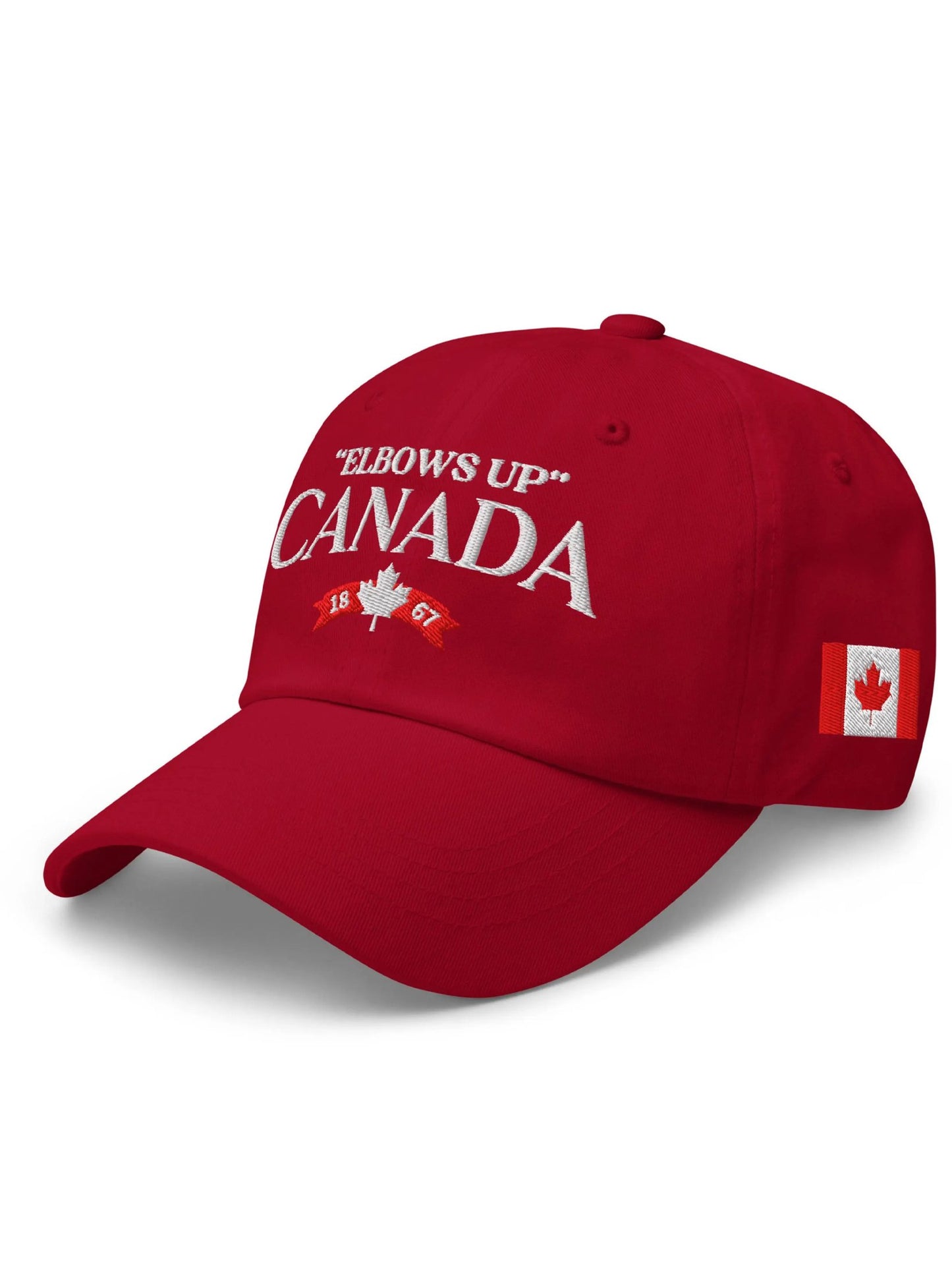 Unisex Elbows Up Canada 1867 Printed Baseball Cap