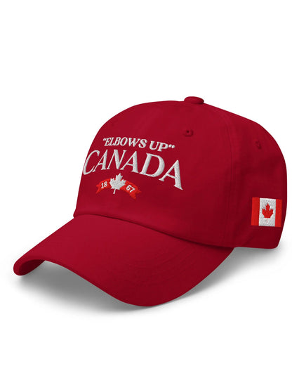 Unisex Elbows Up Canada 1867 Printed Baseball Cap