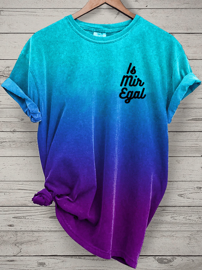 “I don’t care” women’s round neck t-shirt.