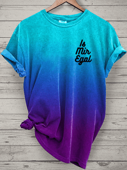 “I don’t care” women’s round neck t-shirt.