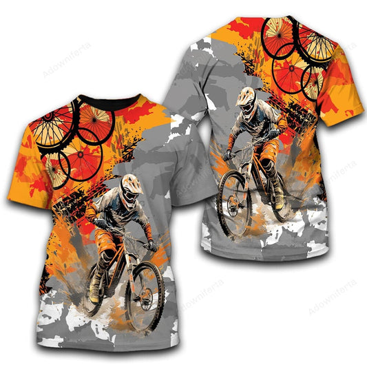 MTB Orange Camouflage T-Shirt For Men & Women