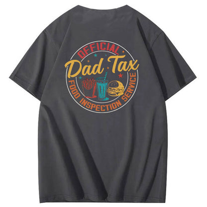 Official Dad Tax Pattern Print 100%Cotton T-Shirt