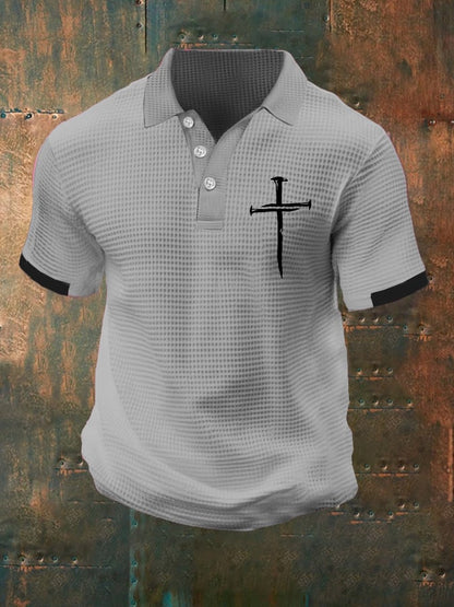 Men's Faith Multicolor Waffle Polo