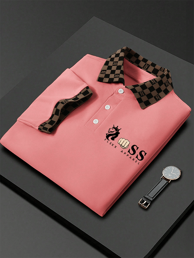 Lässiges Poloshirt für Herren mit Buchstabendruck