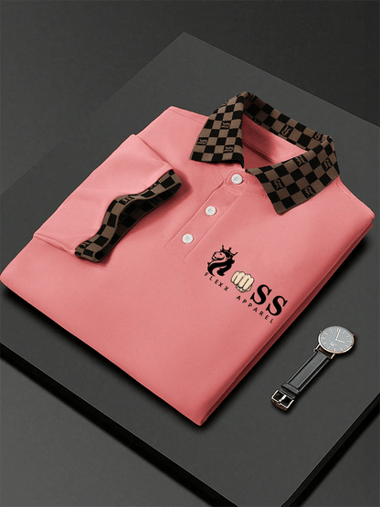 Lässiges Poloshirt für Herren mit Buchstabendruck