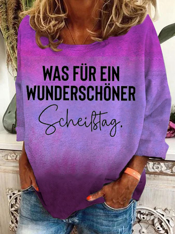 Was für ein wunderschöner Scheißtag -Sweatshirt für Damen