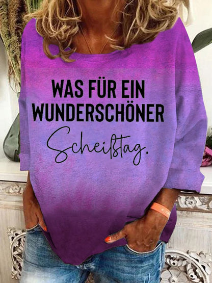 Was für ein wunderschöner Scheißtag -Sweatshirt für Damen