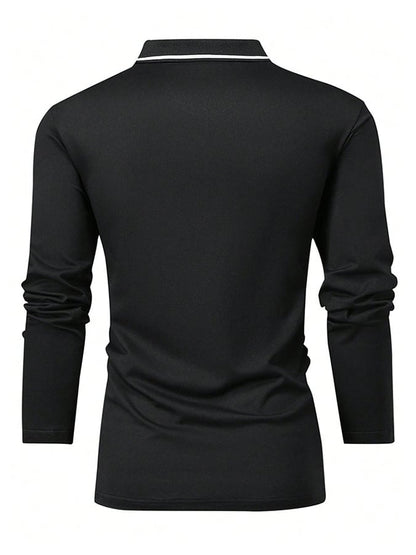 Lässiges Poloshirt für Herren mit Buchstabendruck