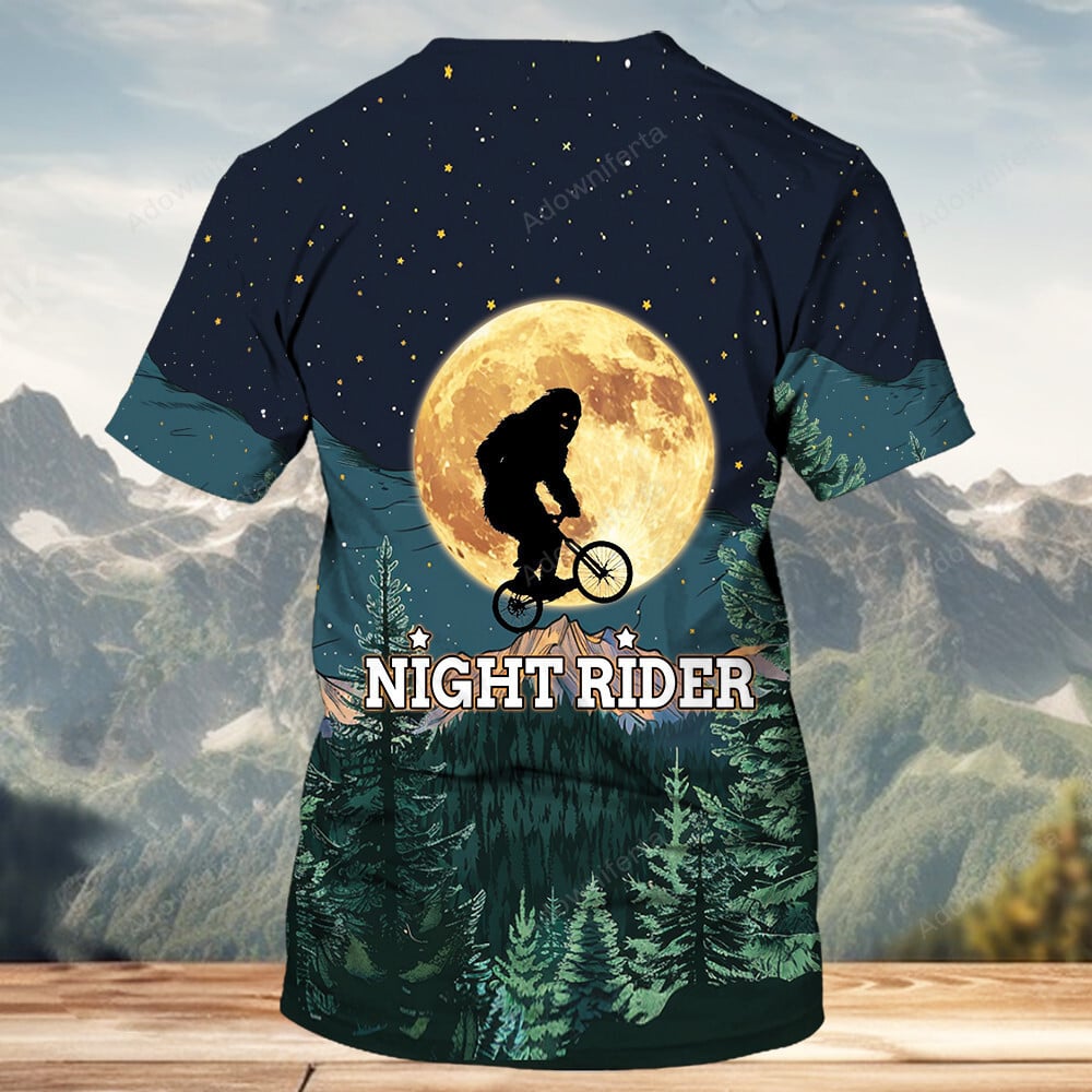 Bigfoot Night Rider All Over Print Shirt