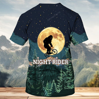Bigfoot Night Rider All Over Print Shirt