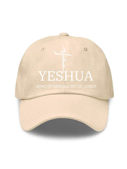 Unisex Flag Cross “Yeshua King OF Kings Lord Of Lords” Print Baseball Cap