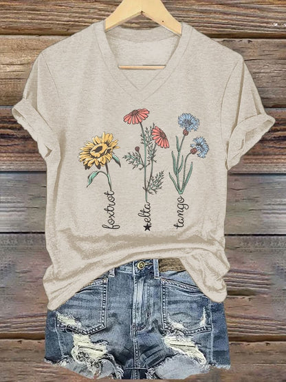 Women's Floral FDT Print T-Shirt