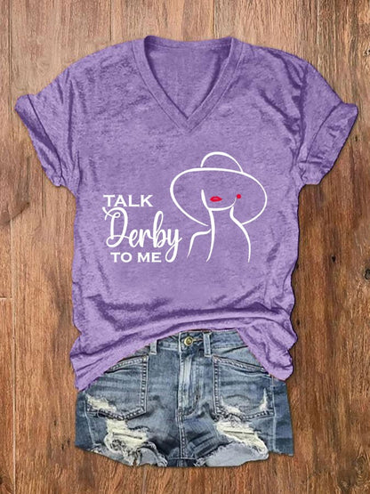 Women's "Talk Derby To Me" Printed T-Shirt