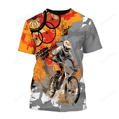 MTB Orange Camouflage T-Shirt For Men & Women