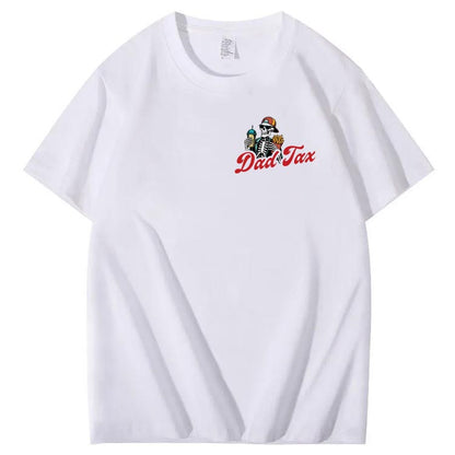 Dad Tax Pattern Print Cotton T-Shirt