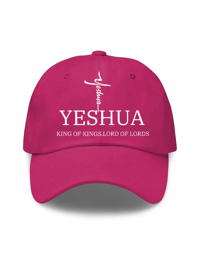 Unisex Flag Cross “Yeshua King OF Kings Lord Of Lords” Print Baseball Cap