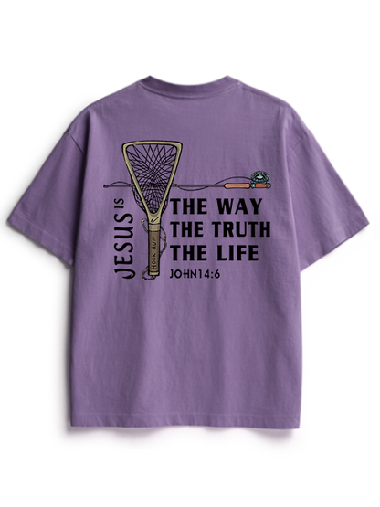 Fishing for Truth Unisex Heavyweight Cotton T-Shirt