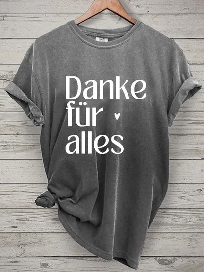 Thank you for everything - women's round neck t-shirt