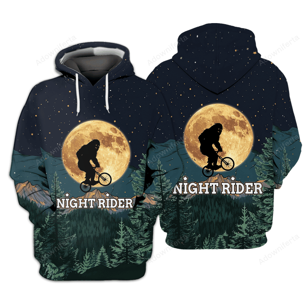 Bigfoot Night Rider All Over Print Shirt