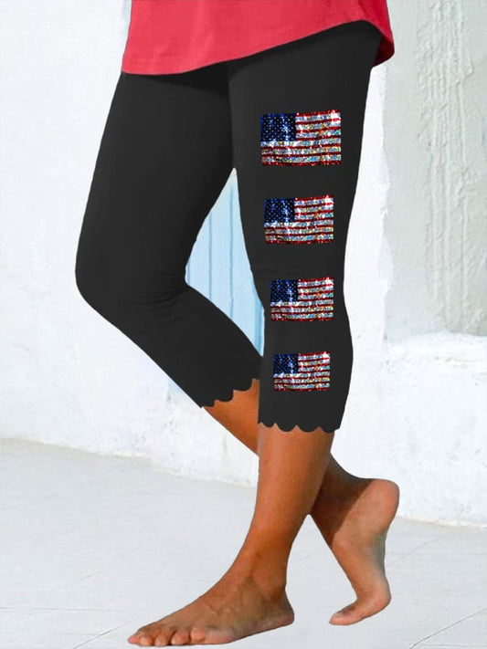 Women's We The People Independence Day Printed Casual Leggings