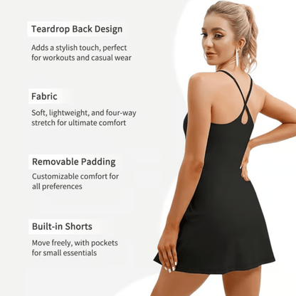 The Ultimate Tummy Control Backless Active Dress -Made for Movement & Easy Bathroom Breaks