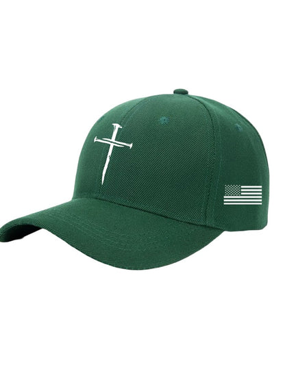 🔥Buy 5 Get 15% Off🔥Unisex Flag Cross Print Baseball Cap