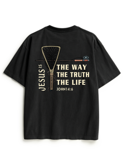 Fishing for Truth Unisex Heavyweight Cotton T-Shirt