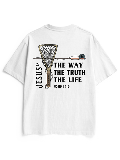 Fishing for Truth Unisex Heavyweight Cotton T-Shirt