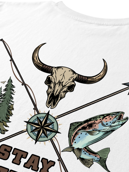 Stay Wild Embrace Adventure Unisex Classic Cotton Tee