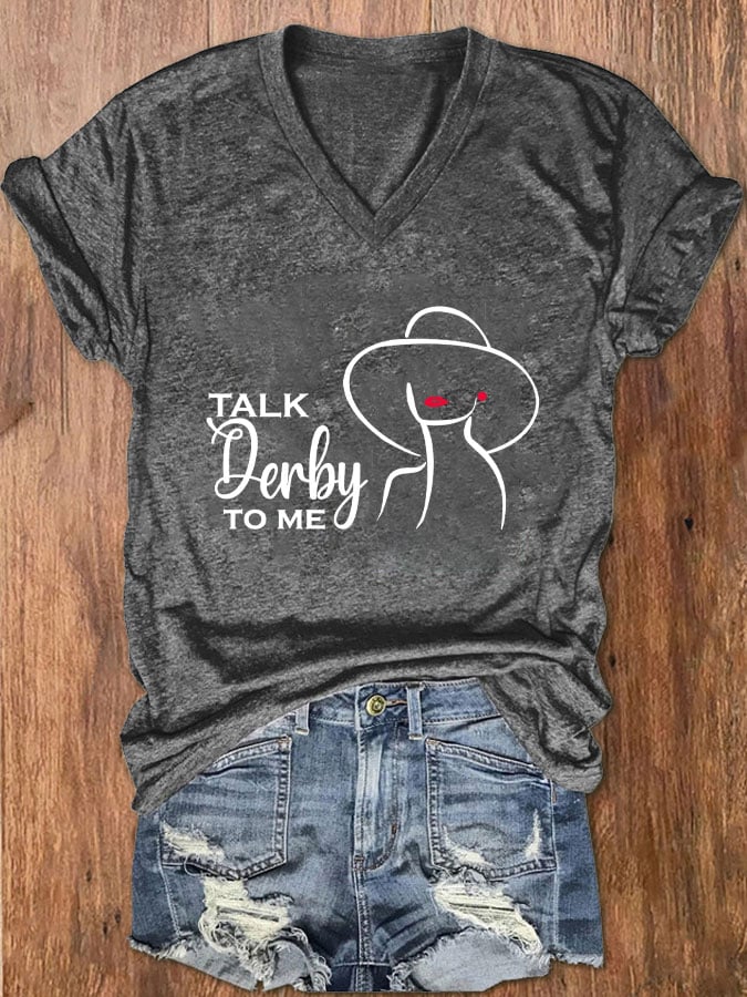 Women's "Talk Derby To Me" Printed T-Shirt