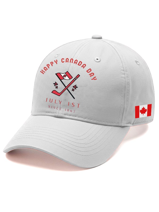 Unisex Retro Happy Canada Day July 1st Since 1867 Print Baseball Cap