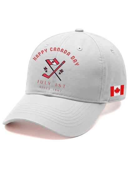Unisex Retro Happy Canada Day July 1st Since 1867 Print Baseball Cap