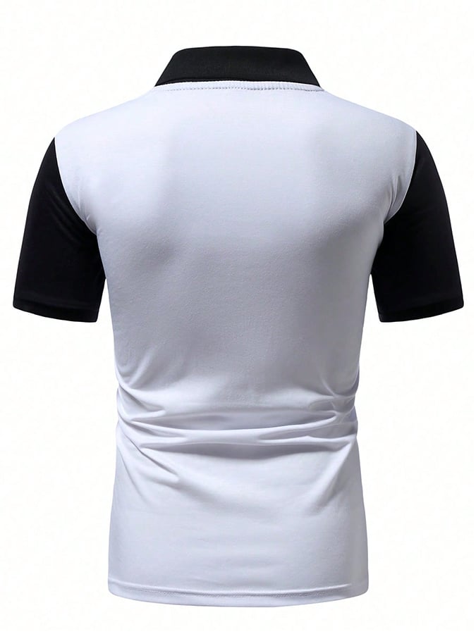 Lässiges Poloshirt für Herren mit Buchstabendruck