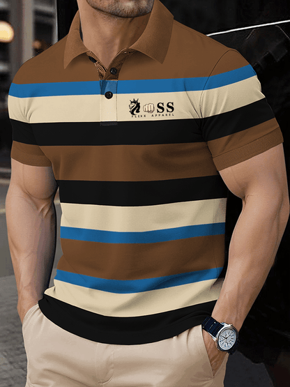 Lässiges Poloshirt für Herren mit Buchstabendruck