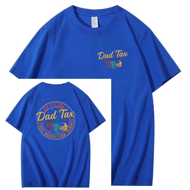 Official Dad Tax Pattern Print 100%Cotton T-Shirt