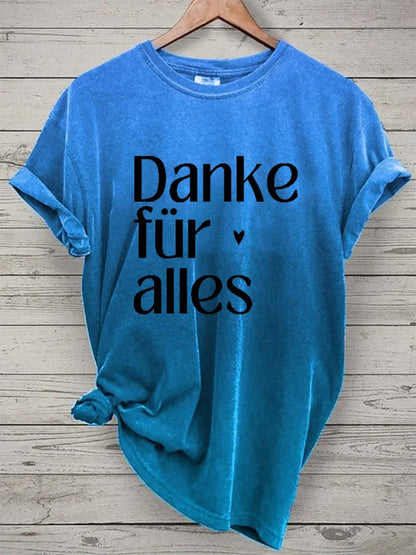 Thank you for everything - women's round neck t-shirt