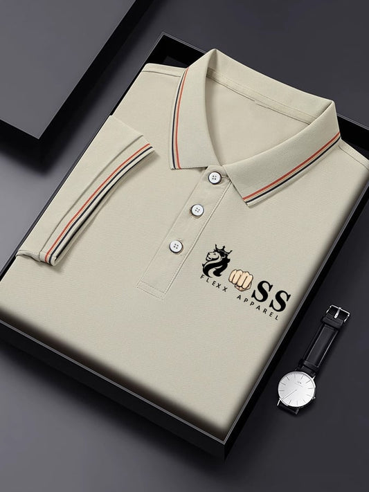 Herren Business Kontrast Polo